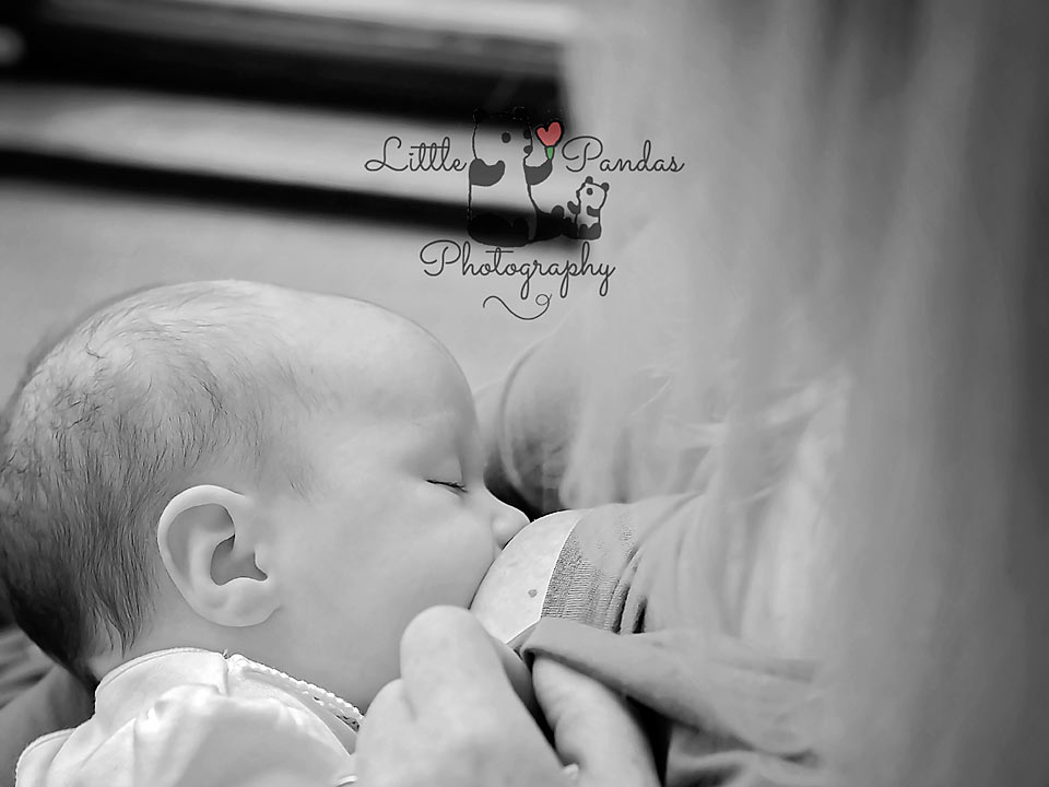 black and white breastfeeding photography
