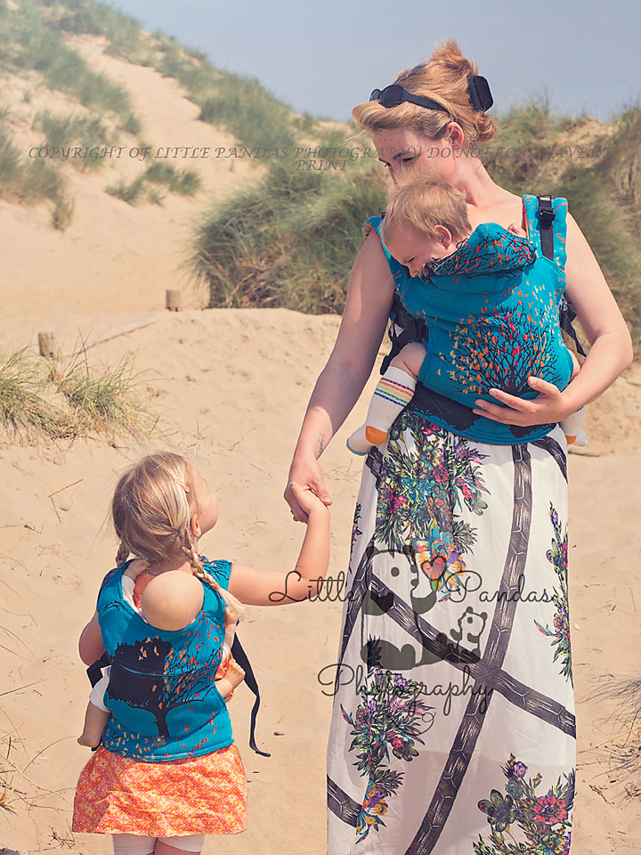 camber sands babywearing photography