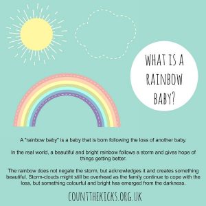 What is a rainbow baby graphic