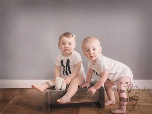 Boy and girl twins 1st birthday