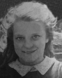 old photo of young girl restored