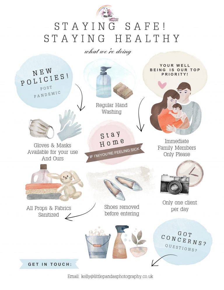 Little pandas photography studio safety notice